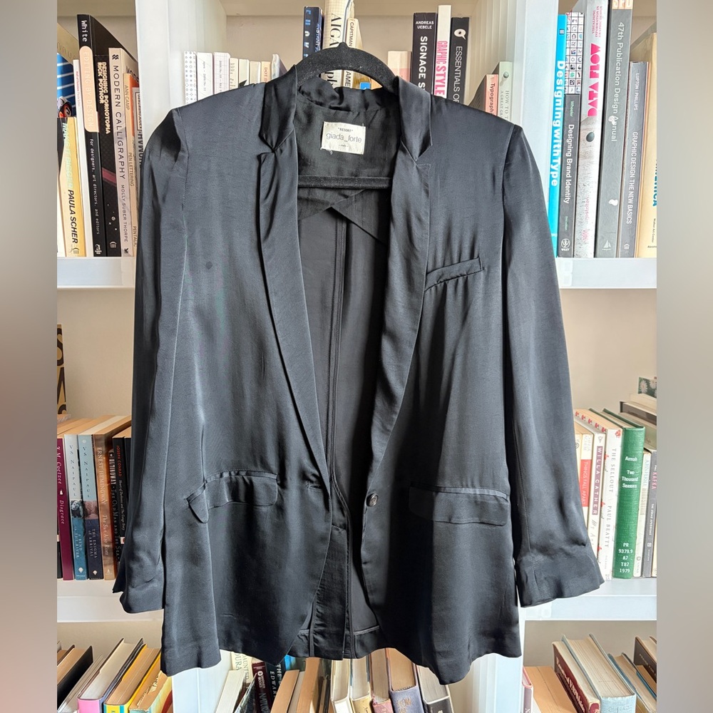 Giada Forte 100% silk cardigan blazer | size 0